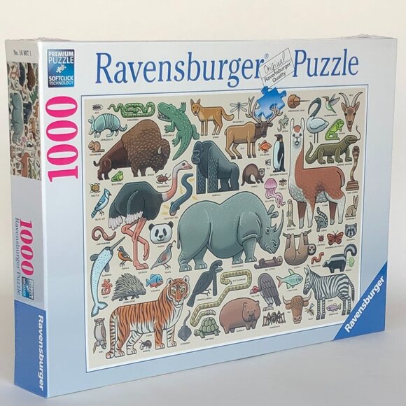 New sealed Ravensburger 1000pcs Adult Puzzle-You Wild Animal by Mario Zucca - Picture 3 of 16